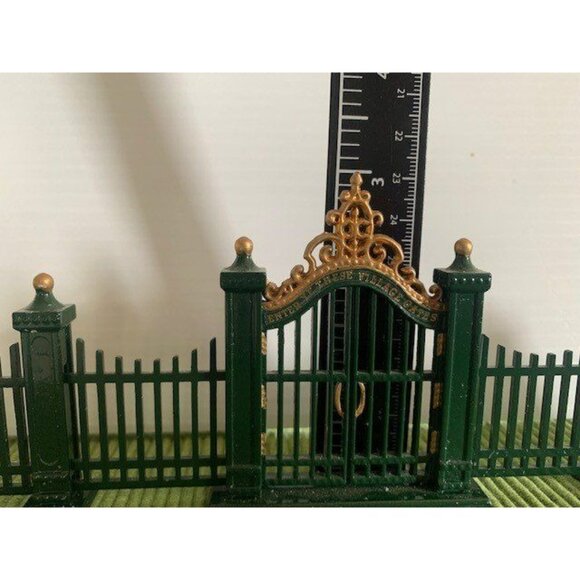 Department 56 Village Wrought Iron Gate and Fence - Picture 2 of 10
